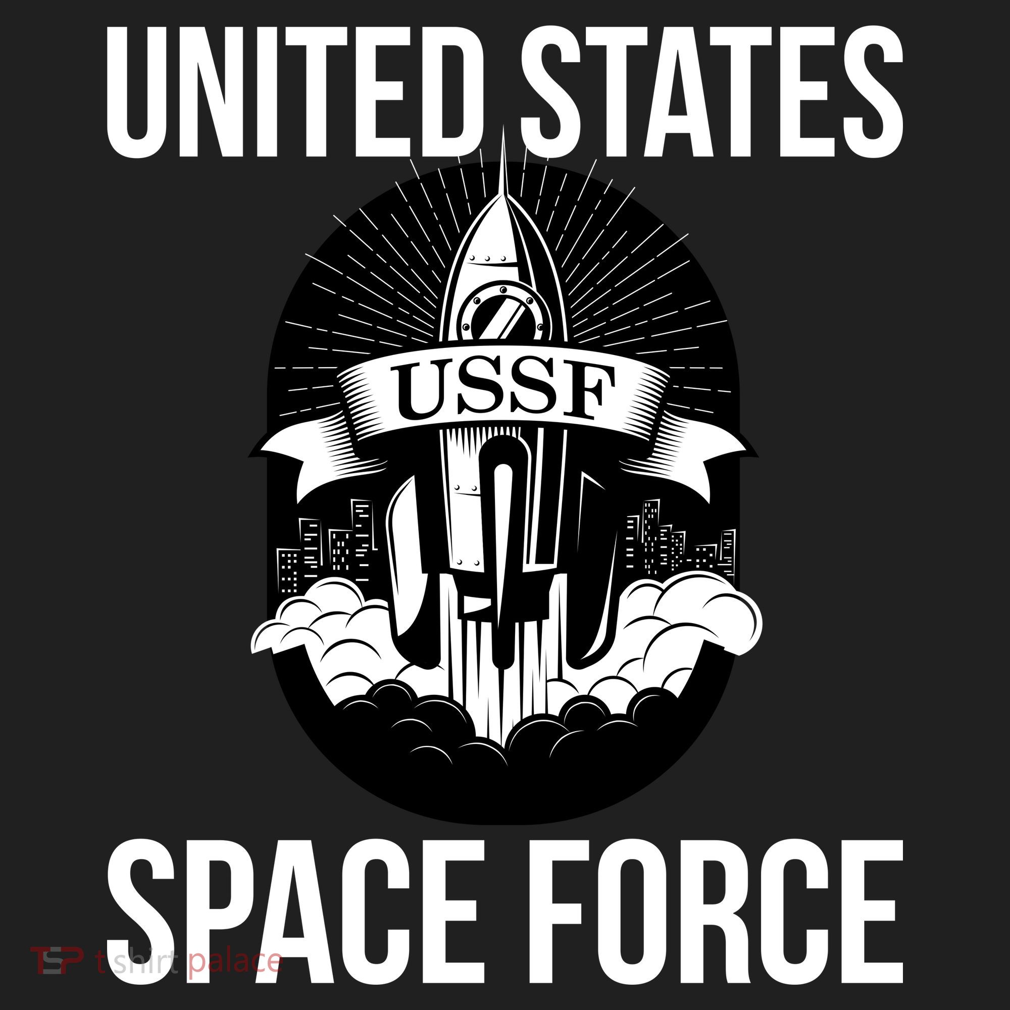 USSF United States Space Force Rocket Blast Beanie