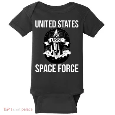 USSF United States Space Force Rocket Blast Baby Bodysuit