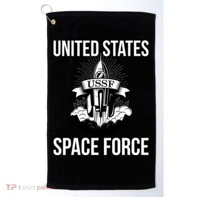 USSF United States Space Force Rocket Blast Golf Towel