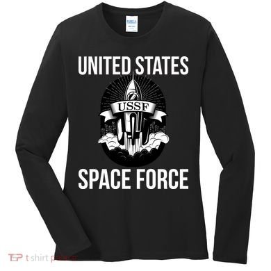 USSF United States Space Force Rocket Blast Women's Long Sleeve Shirt