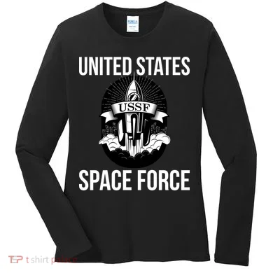 USSF United States Space Force Rocket Blast Women's Long Sleeve Shirt