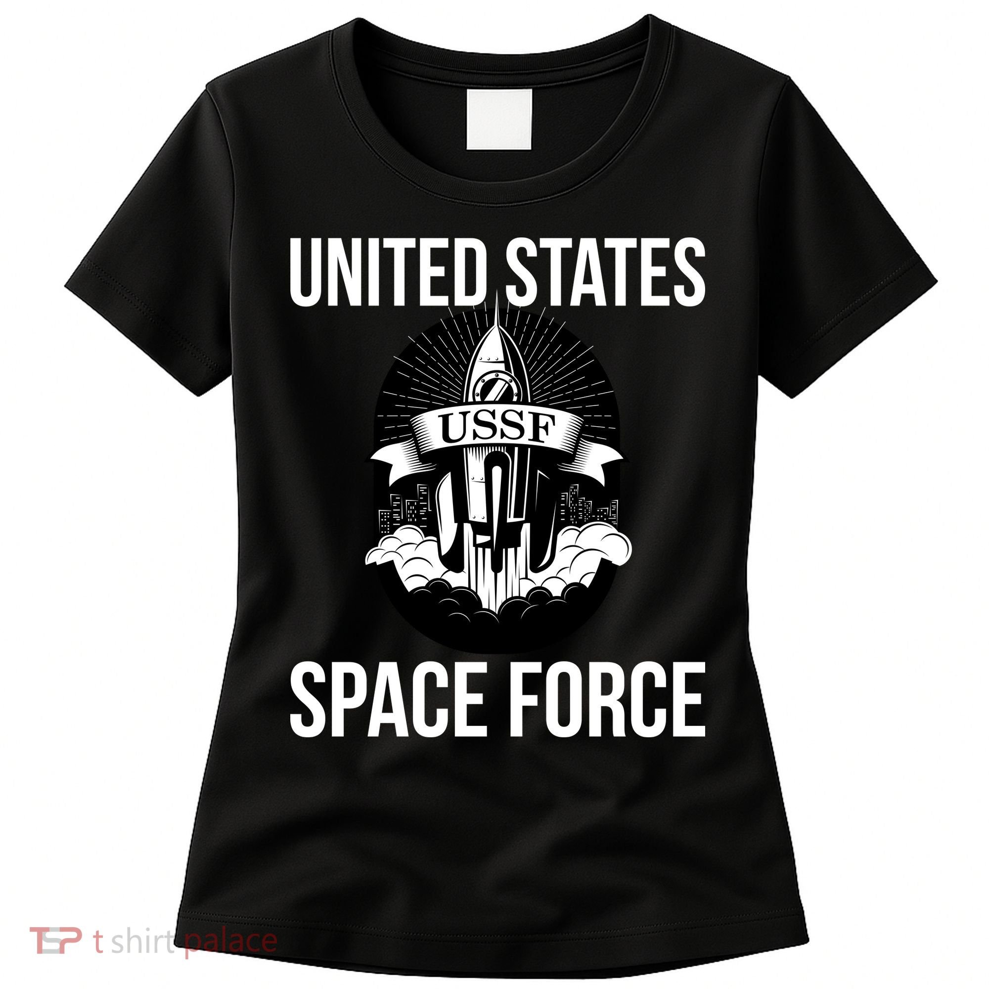 USSF United States Space Force Rocket Blast Women's T-Shirt