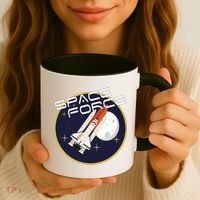 USSF United States Space Force Rocketship Emblem Coffee Mug thumb 3