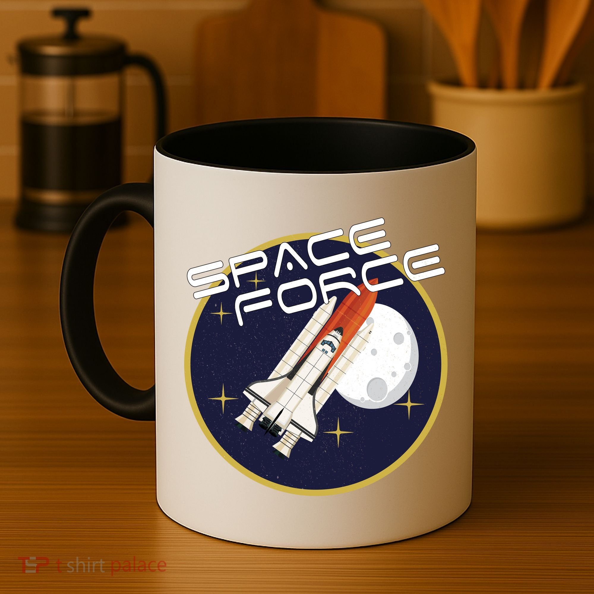 USSF United States Space Force Rocketship Emblem Coffee Mug