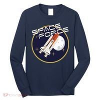 USSF United States Space Force Rocketship Emblem Long Sleeve Shirt thumb 0
