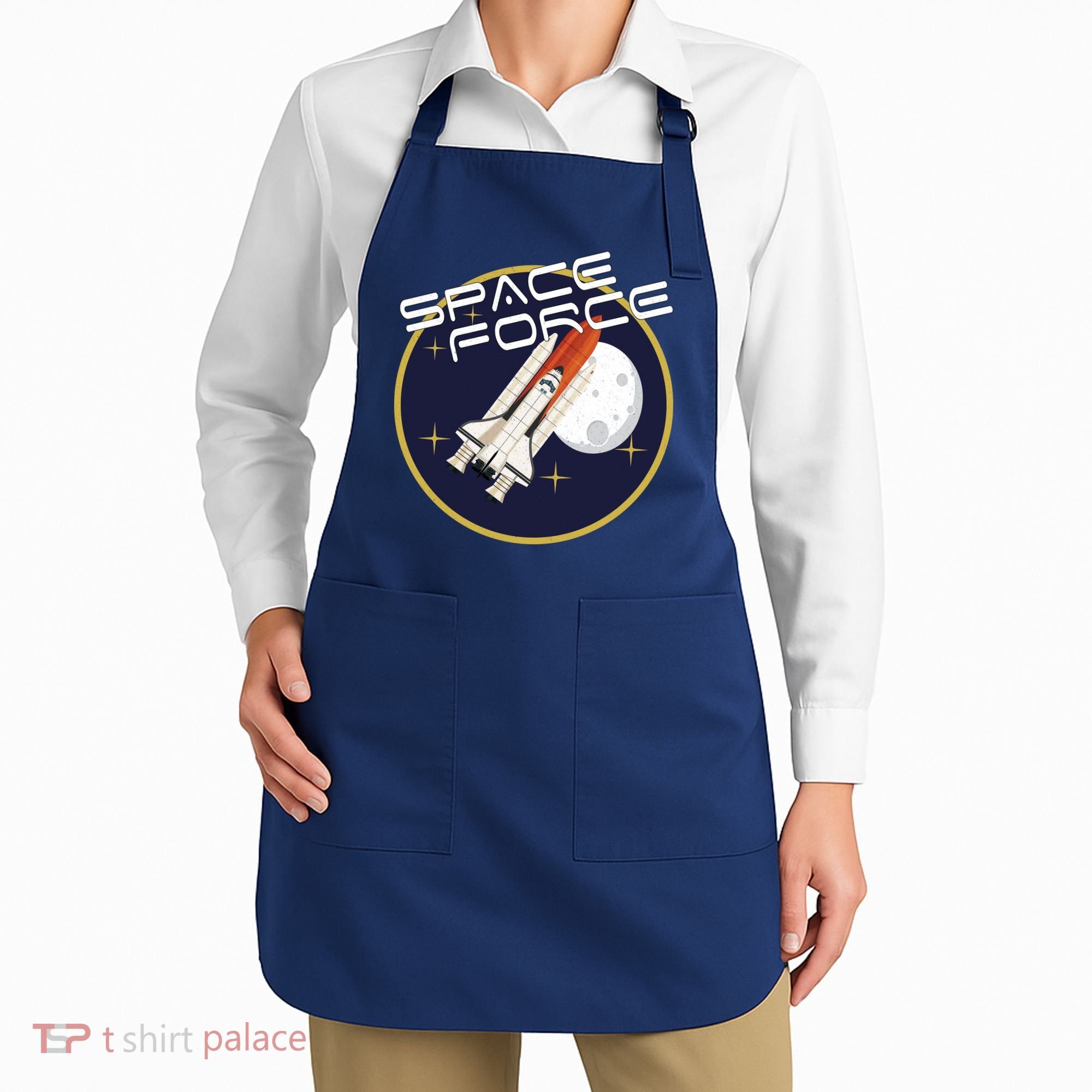 USSF United States Space Force Rocketship Emblem Apron