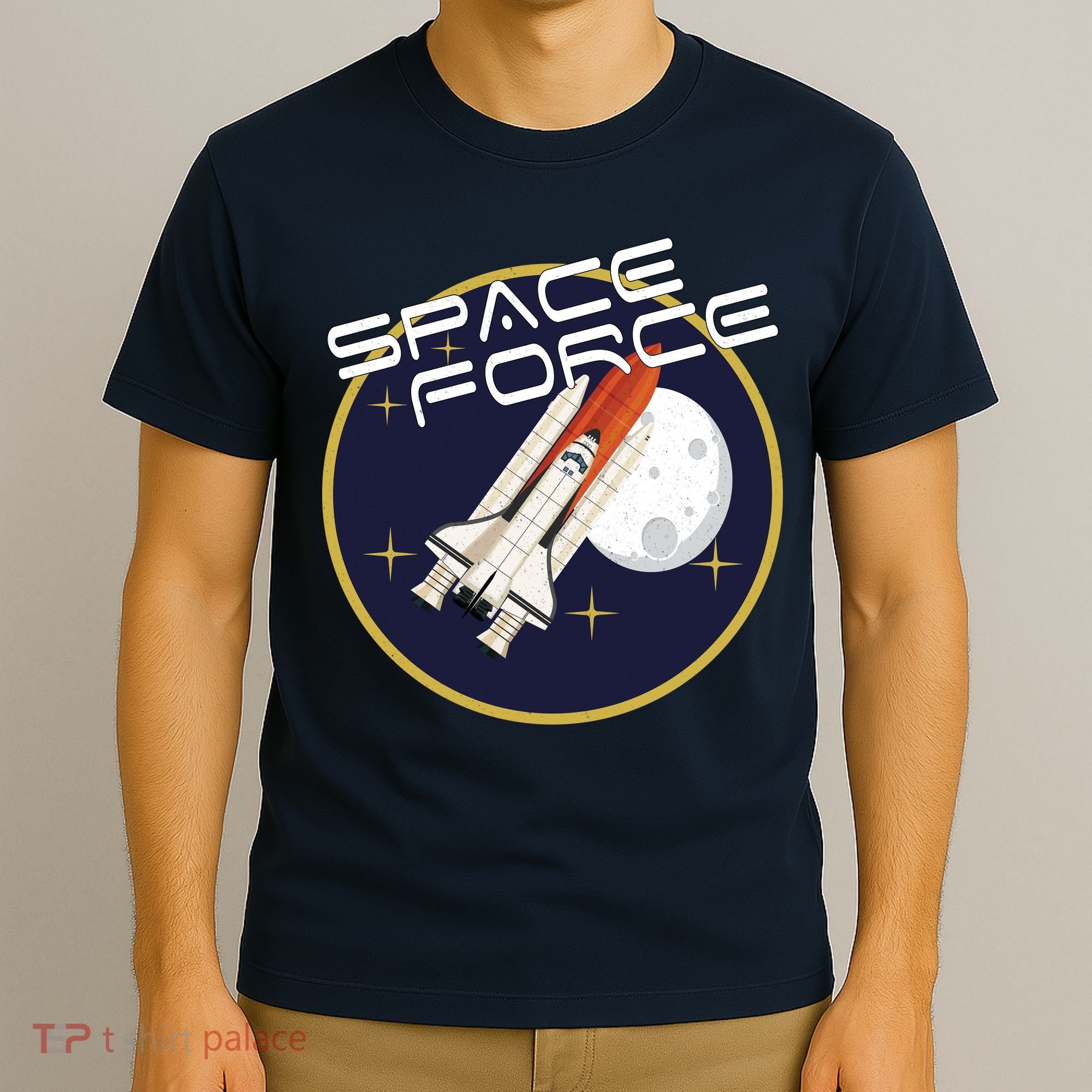 USSF United States Space Force Rocketship Emblem T-Shirt