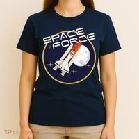 USSF United States Space Force Rocketship Emblem T-Shirt thumb 4