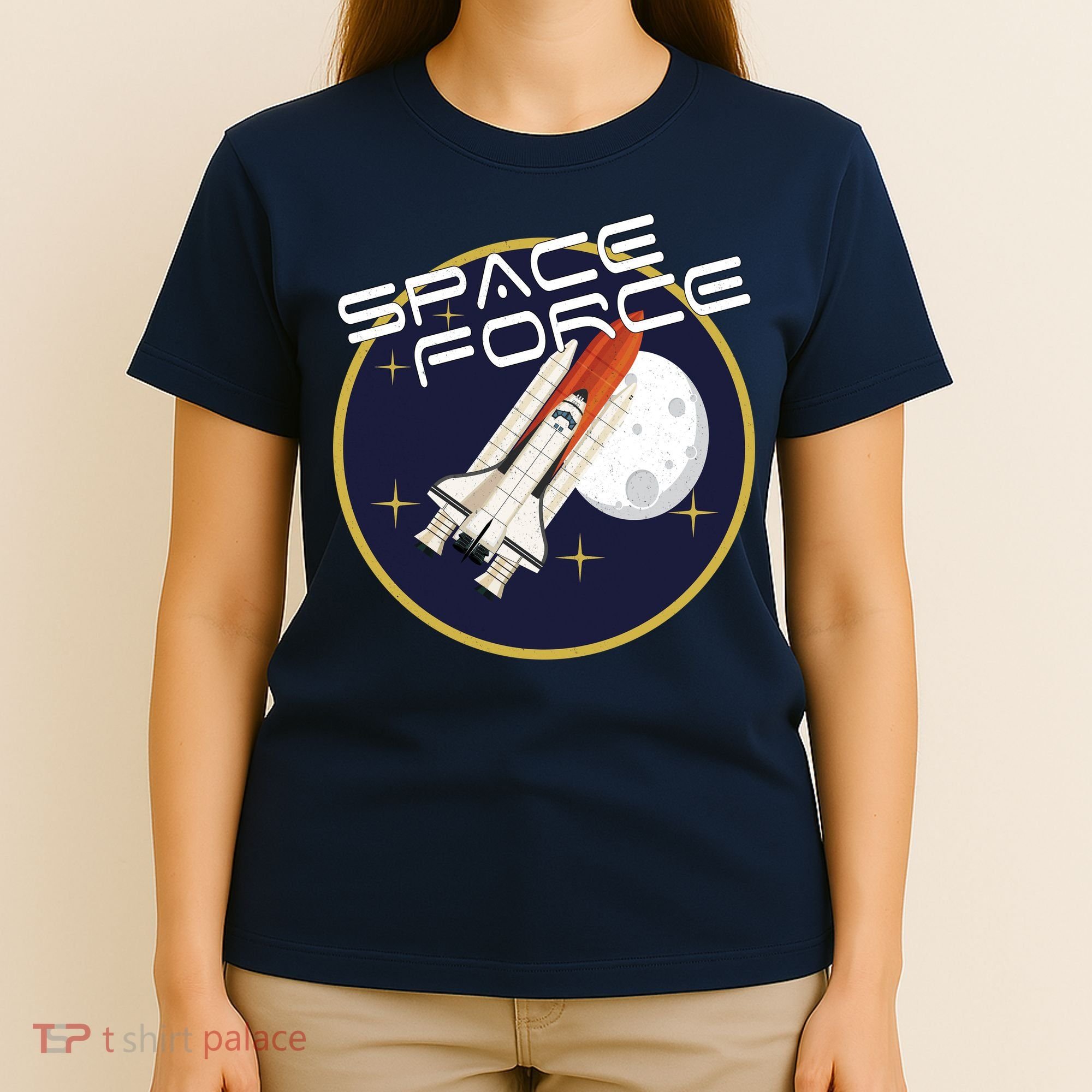 USSF United States Space Force Rocketship Emblem T-Shirt