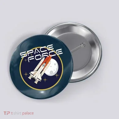 USSF United States Space Force Rocketship Emblem Button