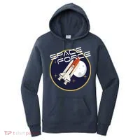 USSF United States Space Force Rocketship Emblem Women's Hoodie thumb 0