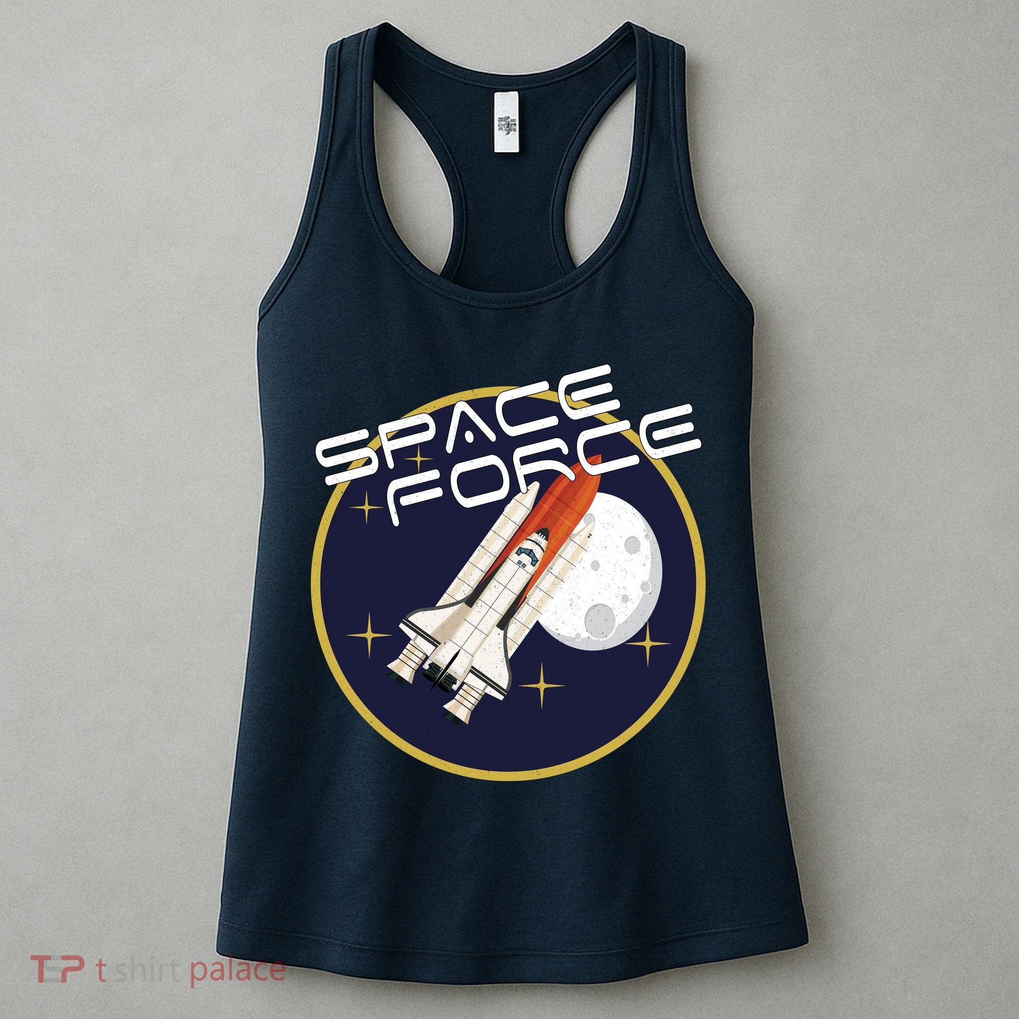 USSF United States Space Force Rocketship Emblem Women's Tank Top