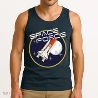 USSF United States Space Force Rocketship Emblem Tank Top thumb 3