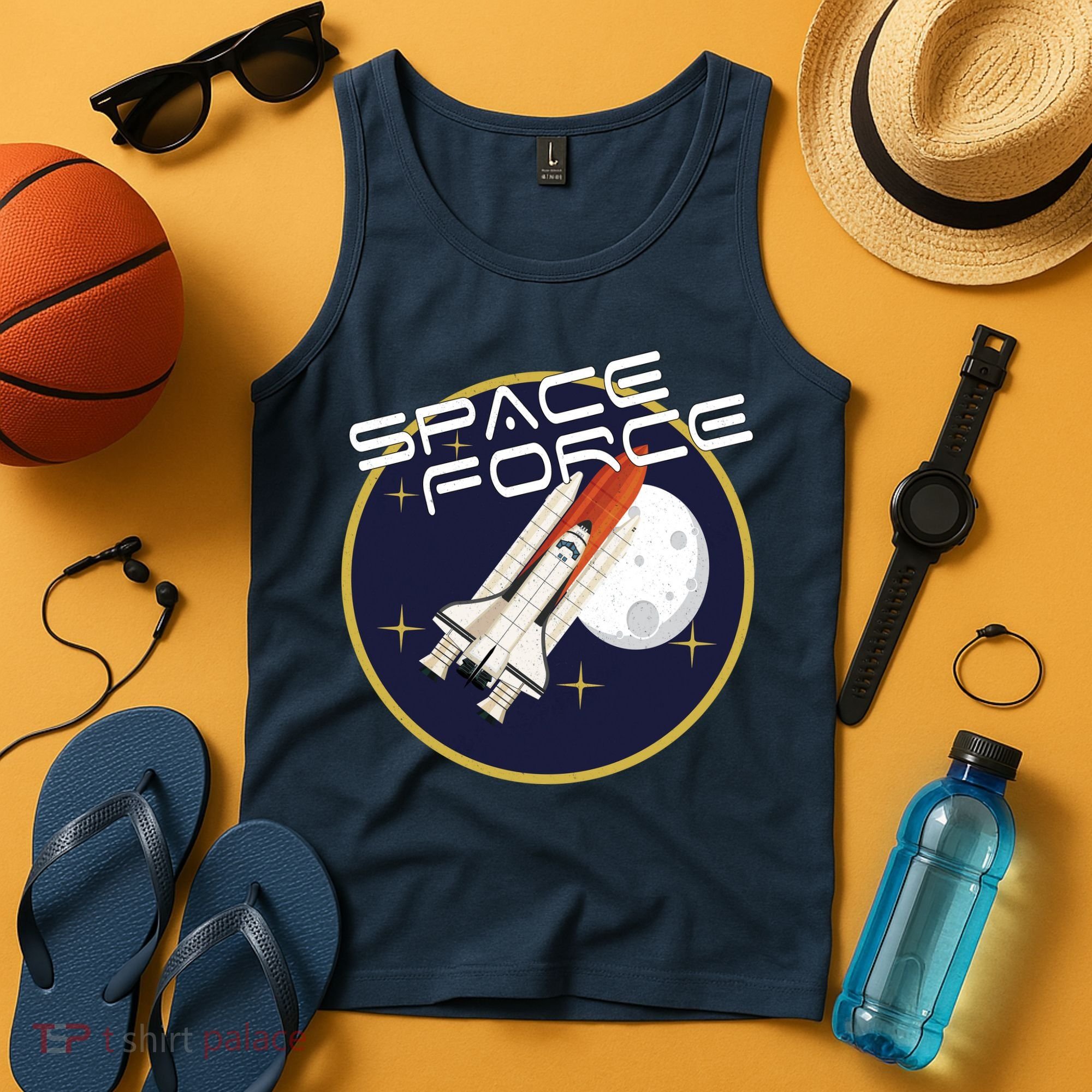 USSF United States Space Force Rocketship Emblem Tank Top