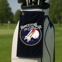 USSF United States Space Force Rocketship Emblem Golf Towel thumb 2