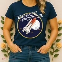USSF United States Space Force Rocketship Emblem Women's T-Shirt thumb 2