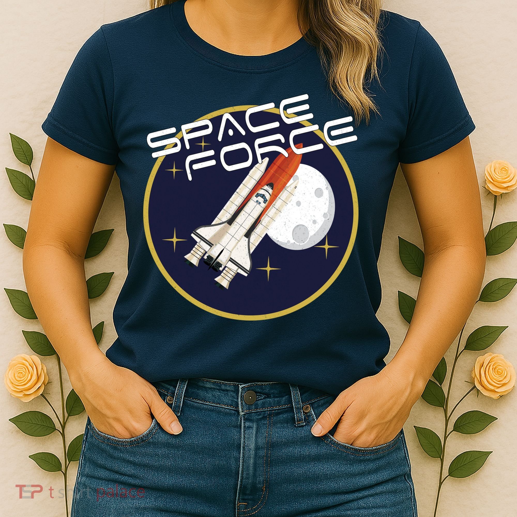 USSF United States Space Force Rocketship Emblem Women's T-Shirt