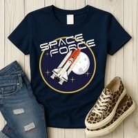 USSF United States Space Force Rocketship Emblem Women's T-Shirt thumb 3