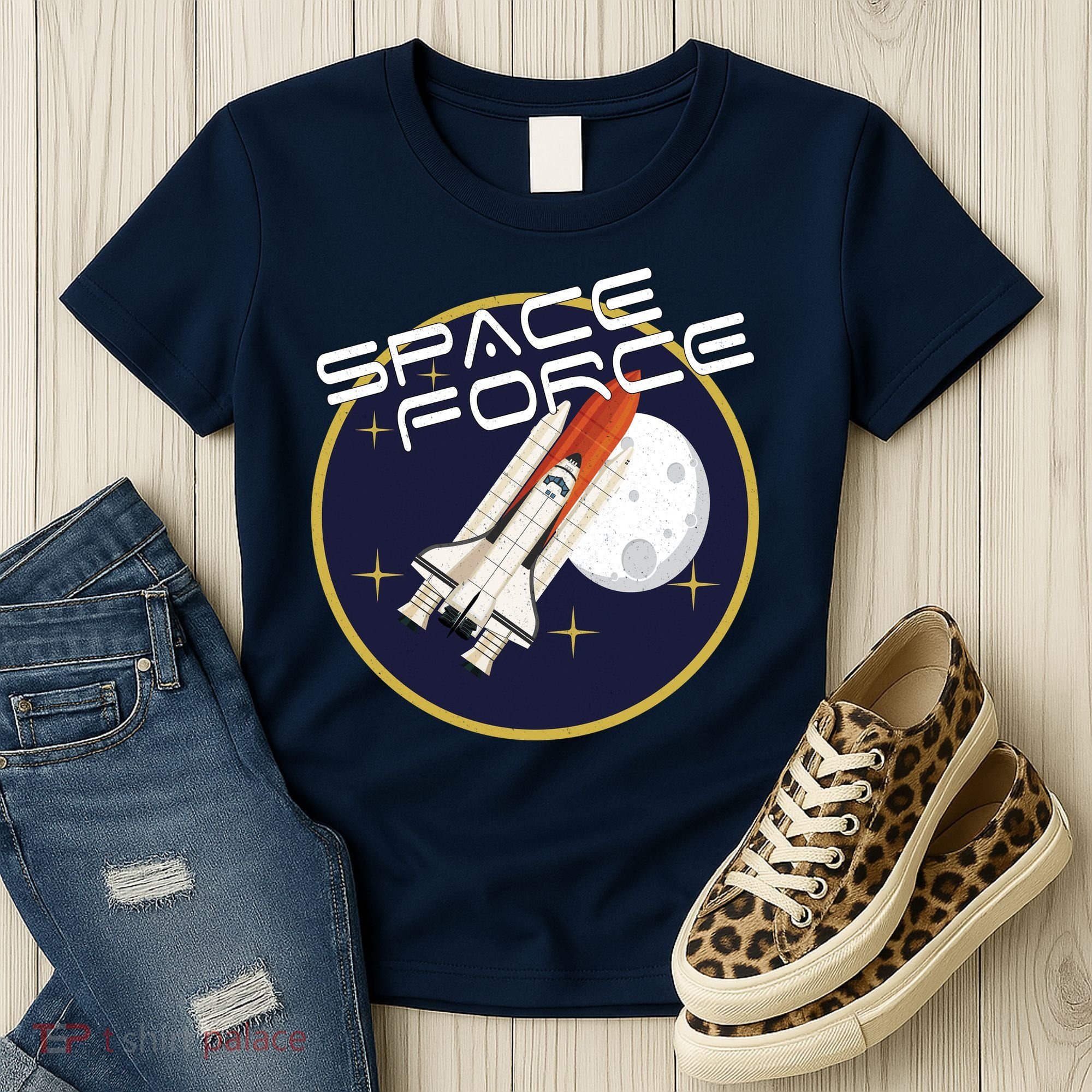 USSF United States Space Force Rocketship Emblem Women's T-Shirt