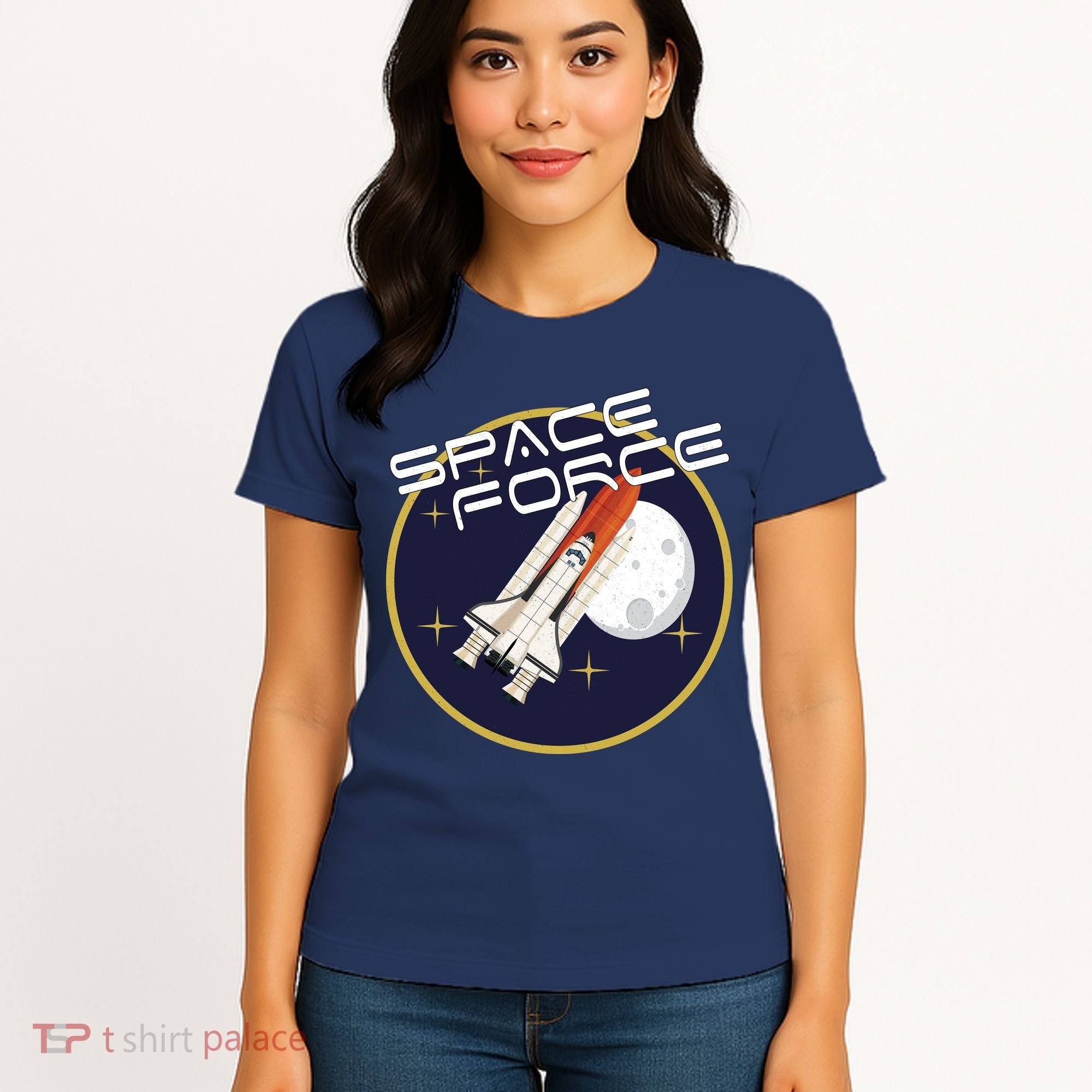 USSF United States Space Force Rocketship Emblem Women's T-Shirt