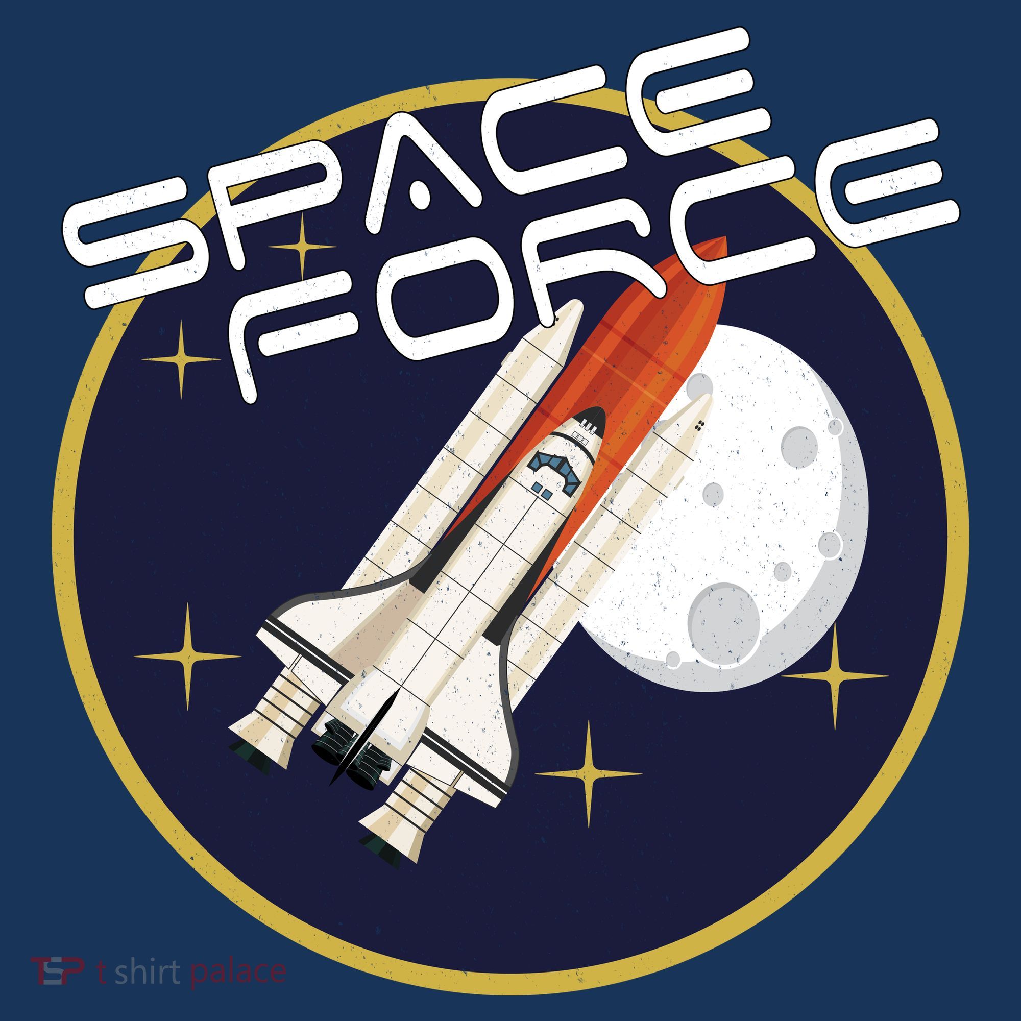 USSF United States Space Force Rocketship Emblem Kids Sweatshirt