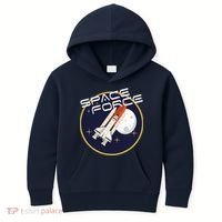 USSF United States Space Force Rocketship Emblem Kids Hoodie thumb 0