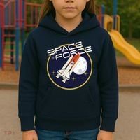 USSF United States Space Force Rocketship Emblem Kids Hoodie thumb 3