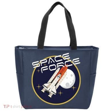 USSF United States Space Force Rocketship Emblem Tote Bag