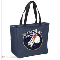 USSF United States Space Force Rocketship Emblem Tote Bag thumb 2