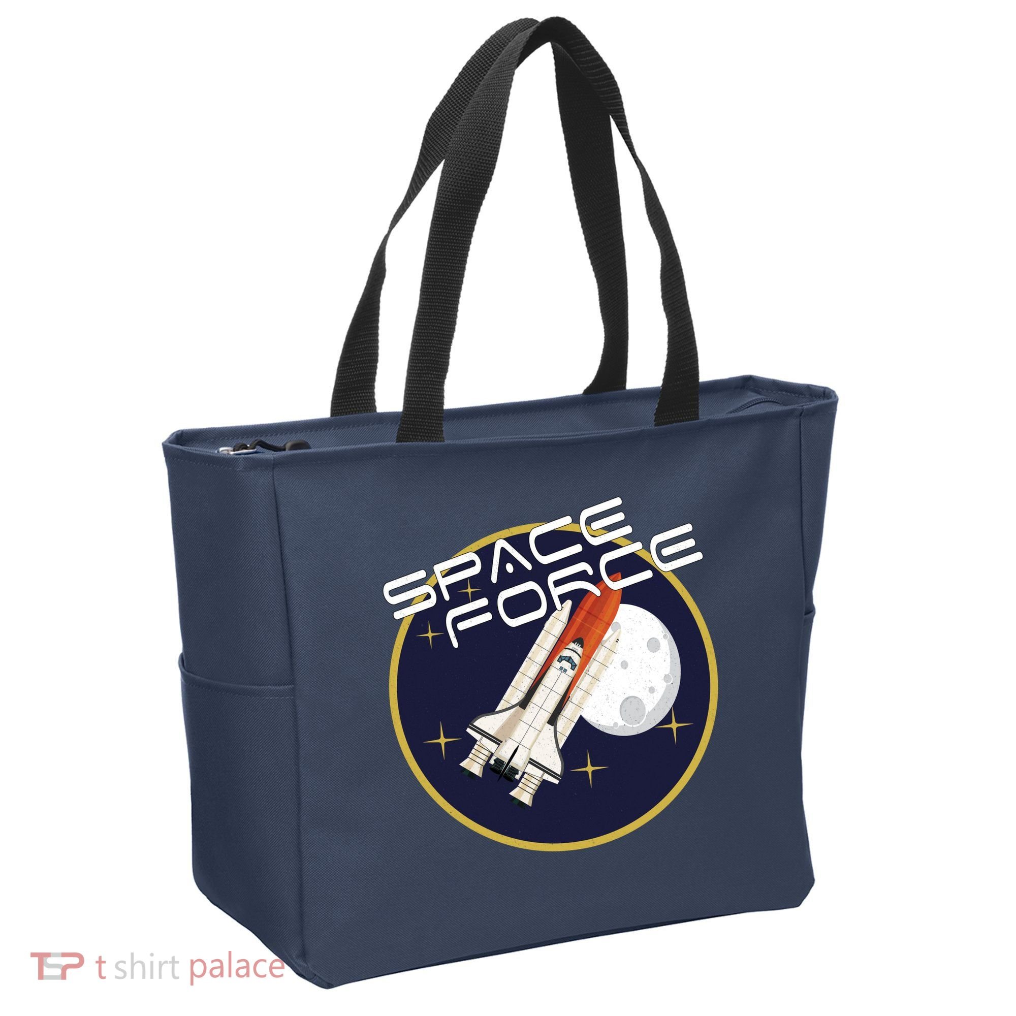 USSF United States Space Force Rocketship Emblem Tote Bag