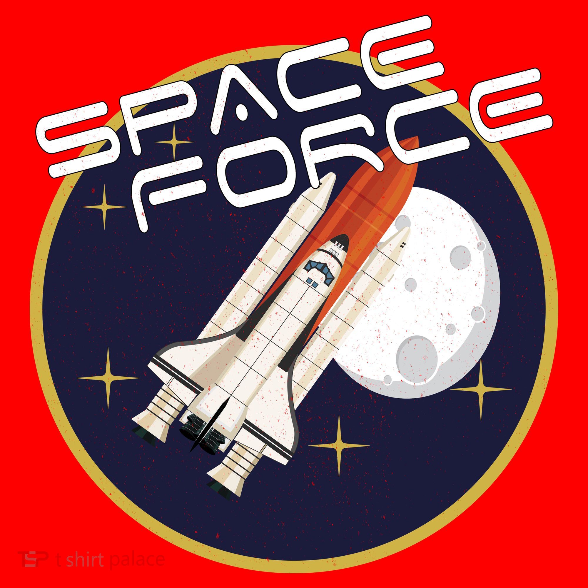 USSF United States Space Force Rocketship Emblem Santa Hat
