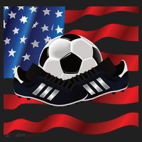 US Soccer Fan Team USA Ball Flag Women's Sweatshirt thumb 2