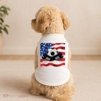 US Soccer Fan Team USA Ball Flag Doggie Tank thumb 2