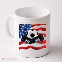 US Soccer Fan Team USA Ball Flag Coffee Mug thumb 0