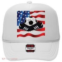 US Soccer Fan Team USA Ball Flag Hat thumb 0