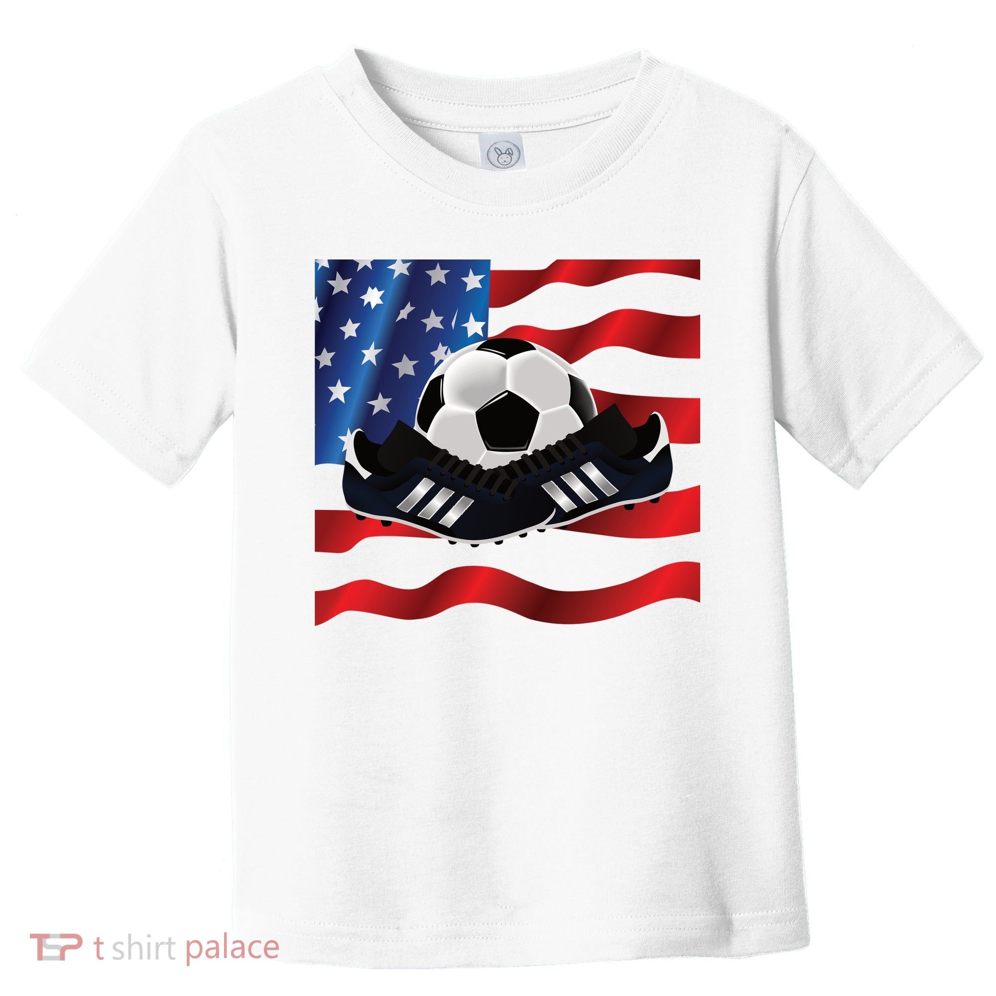 US Soccer Fan Team USA Ball Flag Toddler T-Shirt
