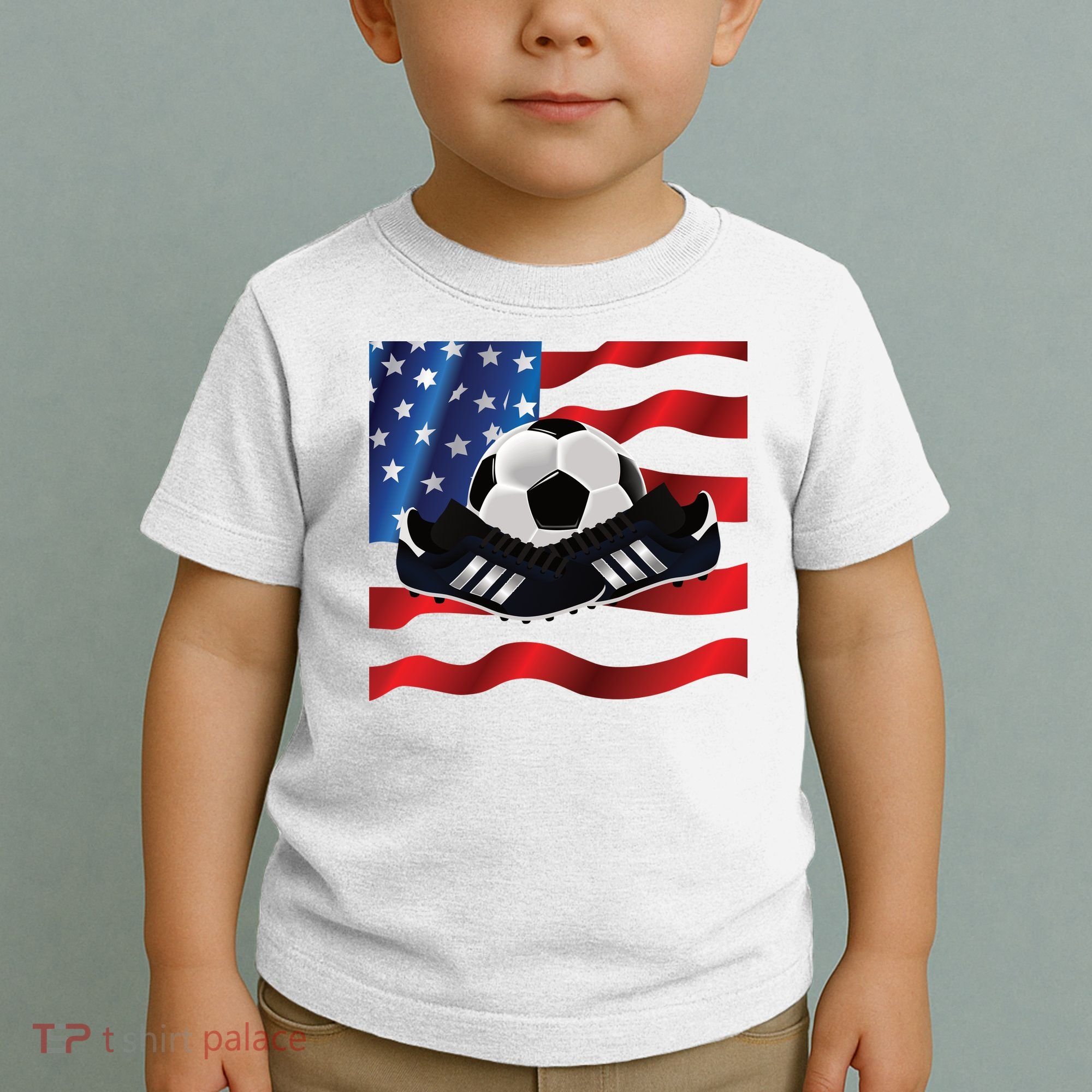 US Soccer Fan Team USA Ball Flag Toddler T-Shirt