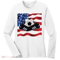 US Soccer Fan Team USA Ball Flag Women's Long Sleeve Shirt thumb 0