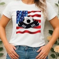 US Soccer Fan Team USA Ball Flag Women's T-Shirt thumb 2