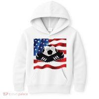 US Soccer Fan Team USA Ball Flag Kids Hoodie thumb 0