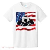 US Soccer Fan Team USA Ball Flag Kids T-Shirt thumb 0