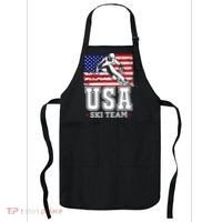 Usa Ski Team American Flag Skiing Skier Apron thumb 0