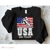 Usa Ski Team American Flag Skiing Skier Sweatshirt thumb 2