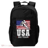 Usa Ski Team American Flag Skiing Skier Backpack thumb 0