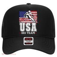 Usa Ski Team American Flag Skiing Skier Hat thumb 0