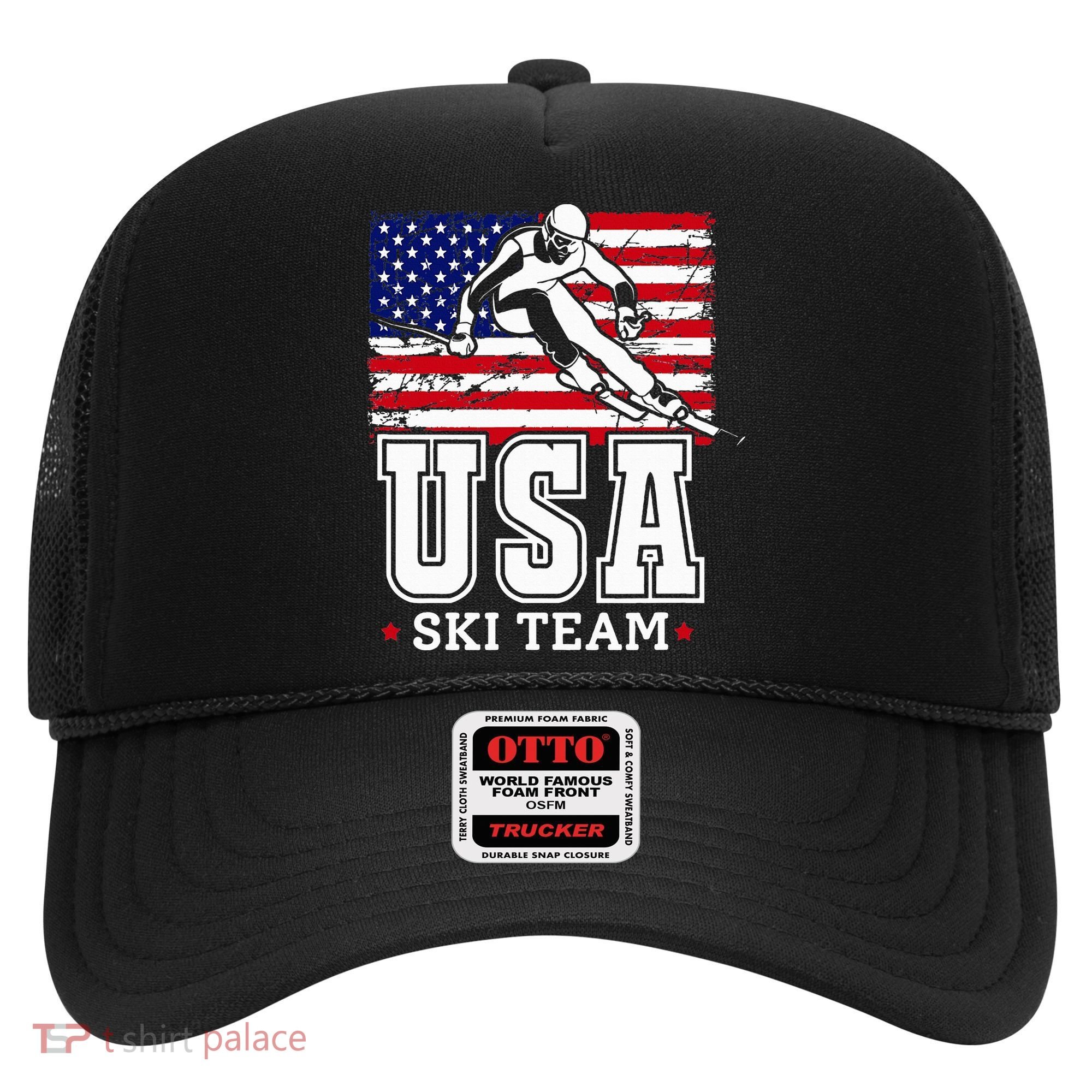 Usa Ski Team American Flag Skiing Skier Hat