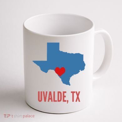 Uvalde Strong Texas Shooting School Coffee Mug back
