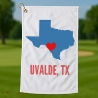 Uvalde Strong Texas Shooting School Golf Towel thumb 1