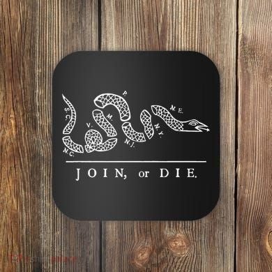 United States Thirteen Colonies Join Or Die Snake Coaster