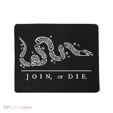 United States Thirteen Colonies Join Or Die Snake Mousepad